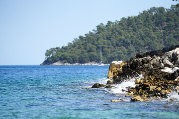 landscape on an island in Greece. photo during the day.