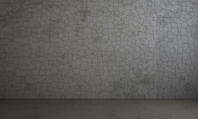 The grunge concrete wall. Loft style home interior design of modern living room.