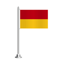 Vector Illustration. Flag  of Cuenca.
