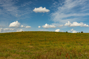 masurian landscape near Glaznoty in Poland