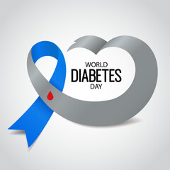 Vector Illustration of World Diabetes Day.
