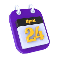 calendar 3d render png transparent