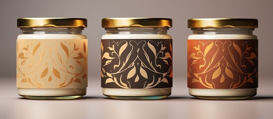 Candle packaging and labels template