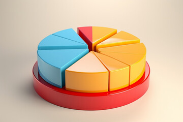 Obraz premium 3d pie chart