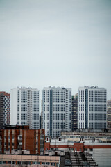 Obraz premium multi-storey residential building in a residential area