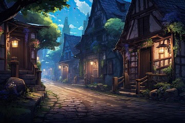 Hidden Elf Village in different world