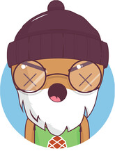 Bighead cartoon vector illustration avatar icon