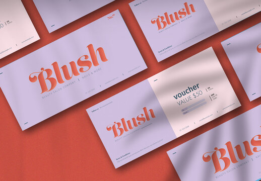 Orange and Purple Gift Voucher