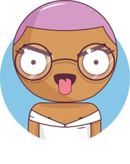 Bighead cartoon vector illustration avatar icon