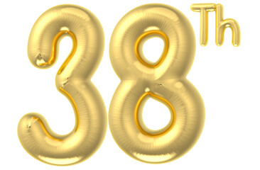 Number 3d render png transparent