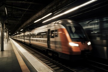 Fast-moving train. Generative AI