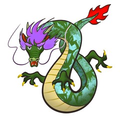 Fototapeta premium 干支 辰 1