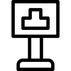 Obraz premium Intersection Icon