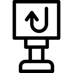U Turn Icon