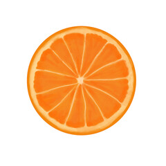 A slice of orange fruit illuctration