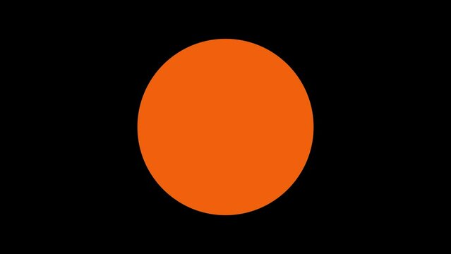 orange circle for your text, advertising, alpha channel