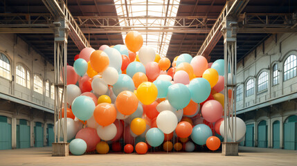 Gros plan sur quarte balloons au sol dun gymnast - obrazy, fototapety, plakaty