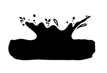 Free vector ink splash illustration.