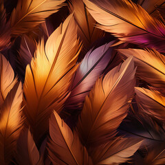 Feather Design; elegant, detailed, patterned, ethereal, angelic. Feathers close up. Natural materials surface.Beautiful nature background.Airiness and lightness symbol. Elegant wallpaper 