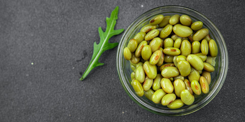 edamame beans legumes appetizer meal food snack on the table copy space