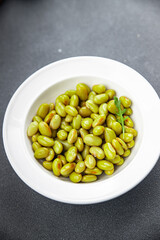 edamame beans legumes appetizer meal food snack on the table copy space