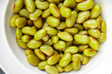edamame beans legumes appetizer meal food snack on the table copy space