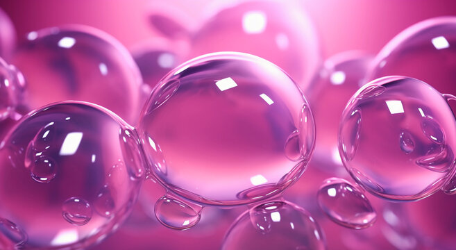 pink and purple bubbles