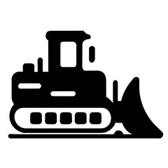 isolated bulldozer icon pictogram
