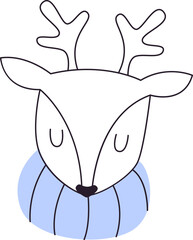 Deer Animal With Scarf