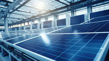 Cutting-edge facility producing clean, eco-friendly solar panels for a sustainable future