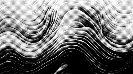 Dots halftone white and black pattern grunge texture background. Halftone distorted grunge texture. Overlay grunge texture. Distressed effect.