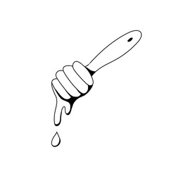 Drizzle Honey for Pancake Hand Drawn Icon