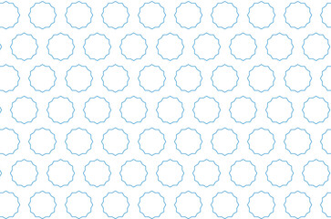 Digital png illustration of blue shapes pattern on transparent background