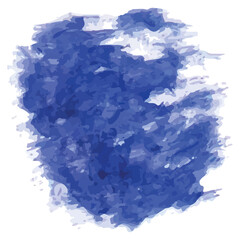 Digital png illustration of blue paint smudges on transparent background