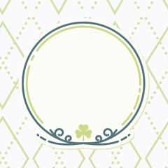 Digital png illustration of white circle with copy space and pattern on transparent background