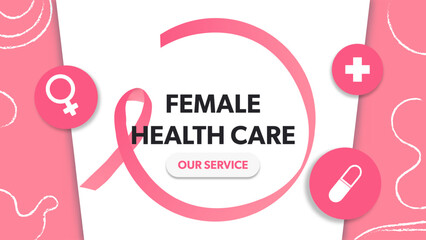 Technology for treatment of female health care. Abstract Medical science in the hospital for body joints.