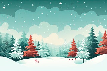 Background illustration with typical Christmas