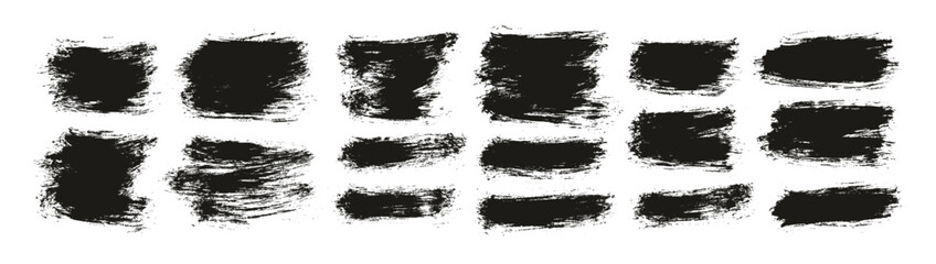 Round Brush Thin Short Background Artist Brush High Detail Abstract Vector Background Set 