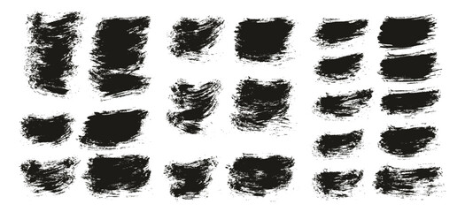 Round Brush Thin Short Background Artist Brush High Detail Abstract Vector Background Set 