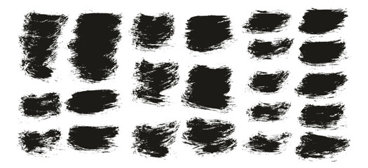 Round Brush Thin Short Background Artist Brush High Detail Abstract Vector Background Set 