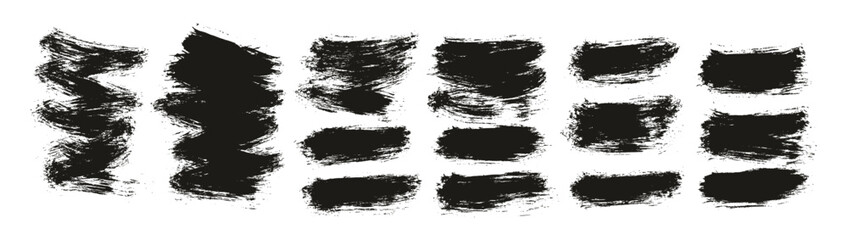 Round Brush Thin Short Background Artist Brush High Detail Abstract Vector Background Set 