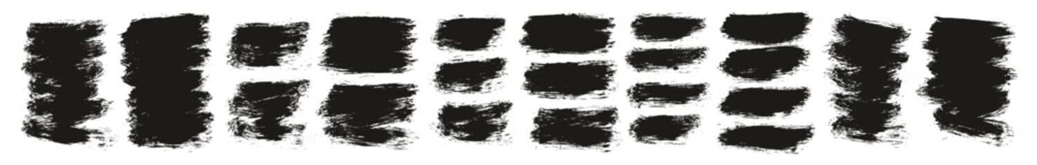 Round Brush Thin Short Background Artist Brush High Detail Abstract Vector Background Set 