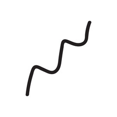 Abstract Squiggle Line Element