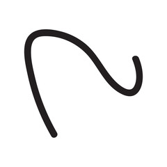 Abstract Squiggle Line Element