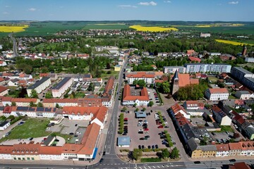 Strasburg, Stadtzentrum mit Markt 2023