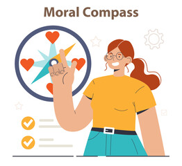 Empathetic leadership skill. Top manager professional quality leading