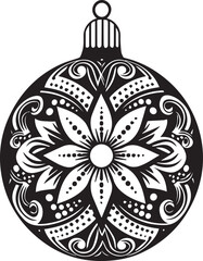 Decorations Black And White, Vector Template for Cutting and Printing