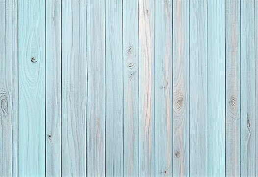 Light blue wood texture pattern background, backdrop. Generative AI