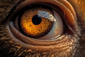 Möbelaufkleber Close up of monkey eyes © Firn