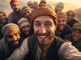 A group of Muslims